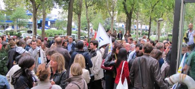 Plus de 250 personnes ont manifesté à l’Inspection académique de Créteil