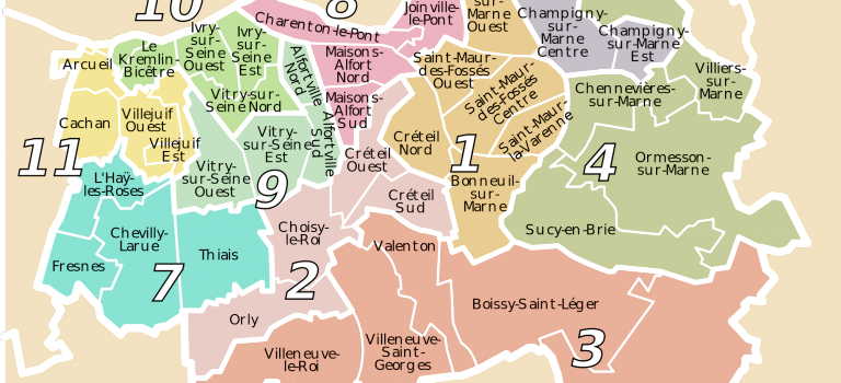 Comprendre les 11 circonscriptions du Val de Marne