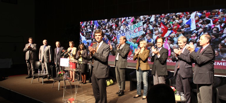 Arnaud Montebourg vient soutenir les candidats de gauche