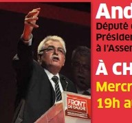 André Chassaigne vient défendre les positions du Front de Gauche à Choisy