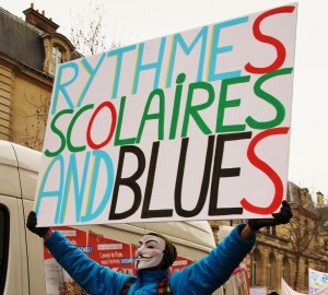 Manifestation Rythmes scolaires 12 fevrier