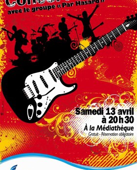 Expo et concert  rock à la médiathèque de Chennevières