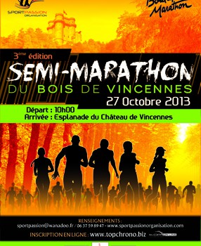 Semi-marathon du Bois de Vincennes, avec les pompiers!