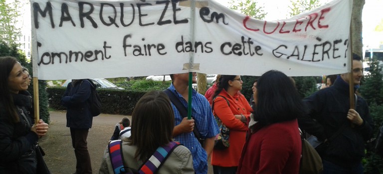 Manifestation contre la carte scolaire 2014 dans le Val de Marne