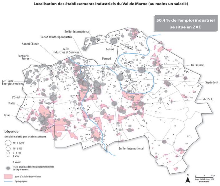Localisation Industries Val de Marne