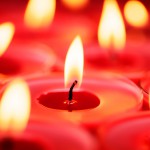 Red candles background