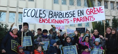 Education prioritaire Alfortville : manif d’Henri Barbusse et occupation de l’école Octobre
