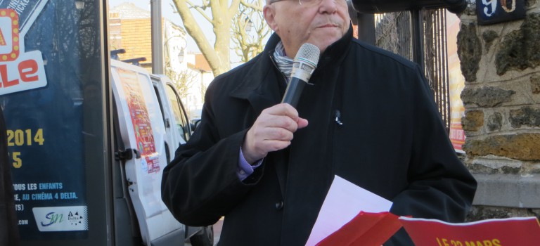 Patrick Douet en campagne à Saint-Maur-des-Fossés