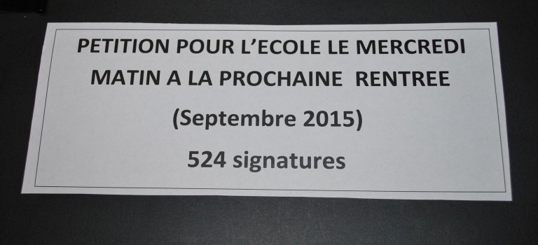 524 pétitions contre le samedi travaillé à Ormesson-sur-Marne