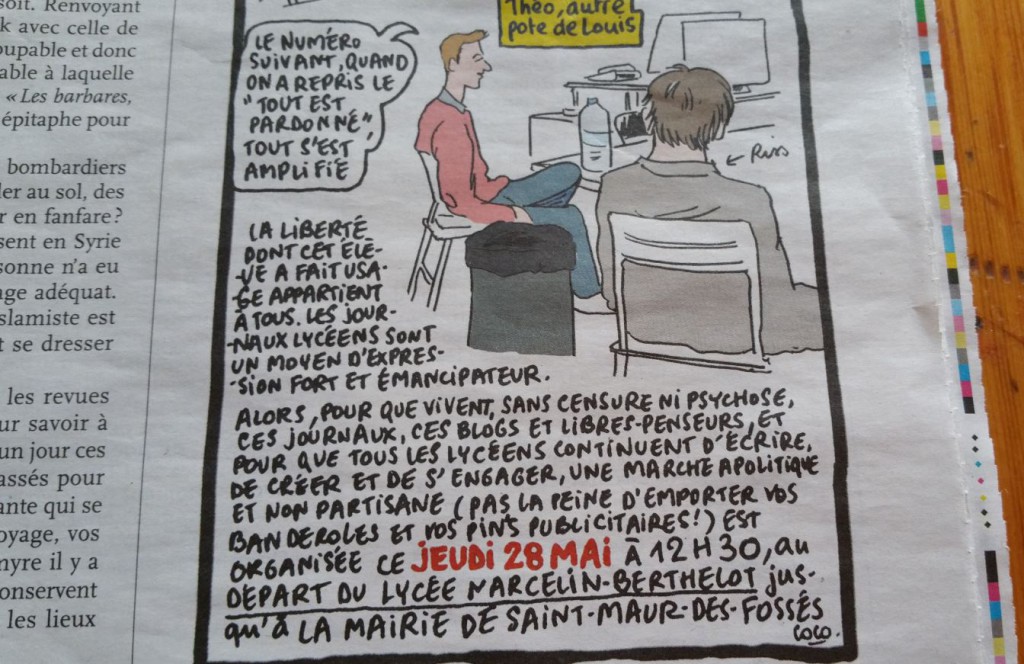 Charlie Hebdo 27 mai Coco