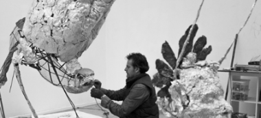 Les sculptures géantes en papier alu de Laurent Esquerré