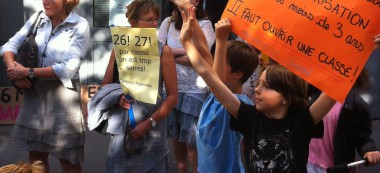 Manifestation soutenue à Villejuif contre les fermetures de 6 classes
