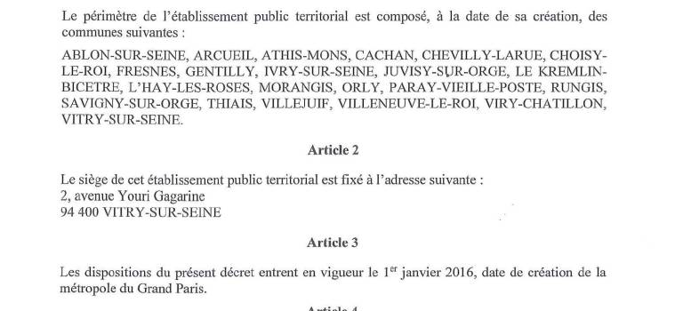 Les projets de décrets des territoires du Grand Paris ont été envoyés aux maires
