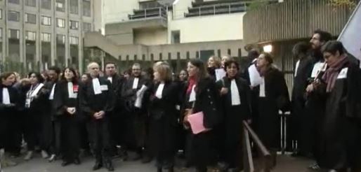 Les avocats en colère au Tribunal de créteil