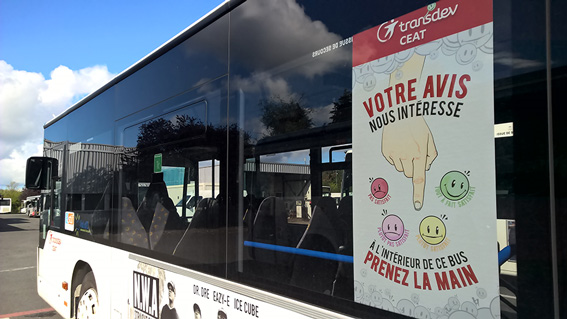 Les bus Transdev sondent la satisfaction des passagers sur tablette tactile
