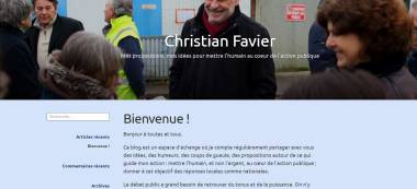 Christian Favier lance son site internet personnel