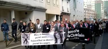 Emouvant hommage à Aurélie Chatelain à Villejuif