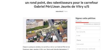 Accident de Vitry-sur-Seine : chauffard déféré et pétition pour réclamer un rond-point