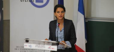 Najat Vallaud-Belkacem motive les enseignants stagiaires à Créteil