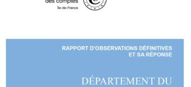La Chambre régionale des comptes publie son rapport sur la gestion du Val-de-Marne