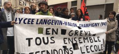 Les lycées de Zep manifestent à Champigny-sur-Marne