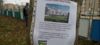 Manif de riverains contre l’abattage d’arbres à Villiers-sur-Marne