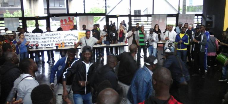 Grève de travailleurs sans papiers en Val-de-Marne