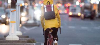 A Arcueil, Galanck primée pour son sac-à-dos GPS de vélo