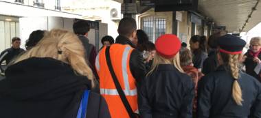 Marche exploratoire de femmes en gare RER C de Vitry-sur-Seine