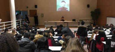 La romancière Jakuta Alikavazovic en prise directe avec les lycéens de Gutenberg à Créteil
