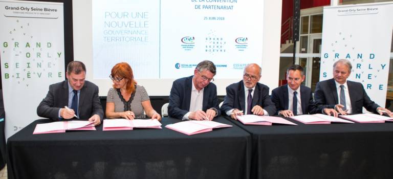 Partenariat Grand Orly Seine Bièvre, CCI, CMA et Essonne développement
