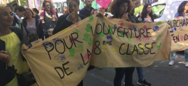 Manifestation et dernières actions contre la carte scolaire de rentrée en Val-de-Marne