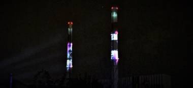 Les tours EDF ont fait leur nuit blanche à Vitry-sur-Seine