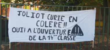 Mobilisation à Joliot-Curie Choisy-le-Roi pour la 14ème classe