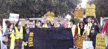 Manifestation de gilets jaunes à Villejuif