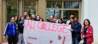 Grève pour la vie scolaire au collège Ronis de Champigny-sur-Marne