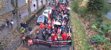 Près de 500 participants ont manifesté contre la réforme des retraites à Créteil