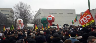 Vitry-sur-Seine: 500 manifestants viennent soutenir les grévistes convoqués pour insulte