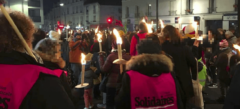 Défilés nocturnes et arrêt de l’incinérateur d’Ivry-sur-Seine contre la réforme des retraites
