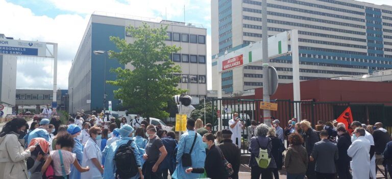 Créteil : les soignants lancent la manif du 16 juin devant  l’hôpital Mondor