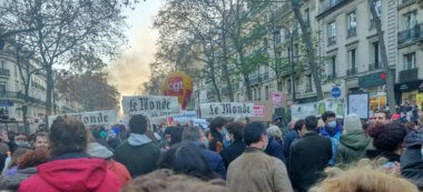Paris : forte mobilisation contre la loi Sécurité globale