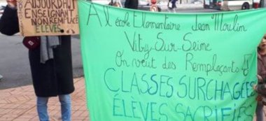 Milliers de jours/enseignants non remplacés en Val-de-Marne: rassemblement à Créteil