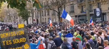Paris: 9ème samedi de manif contre le passe sanitaire