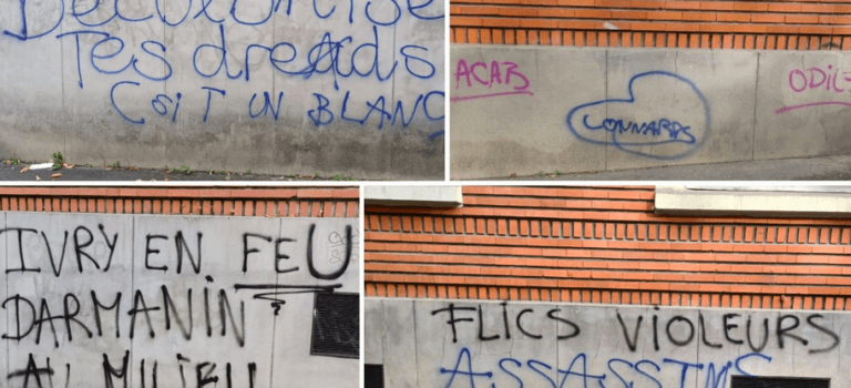 Ivry-sur-Seine : des tags anti-police inscrits cité Marat-Robespierre