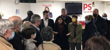Anne Hidalgo en campagne sur la santé à Créteil