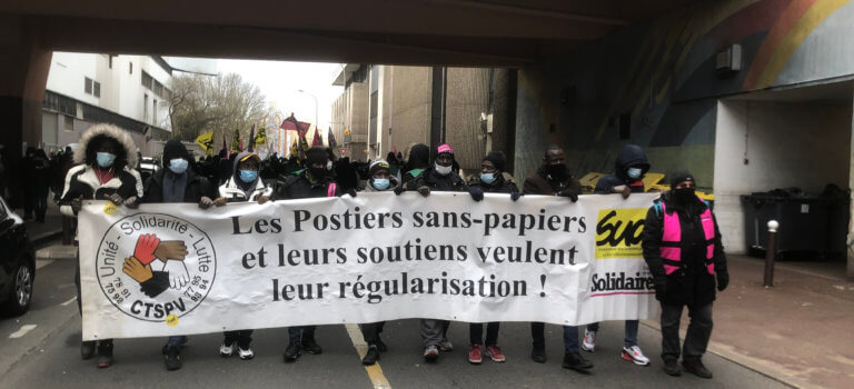 Manif des travailleurs sans papiers d’Alfortville à Créteil