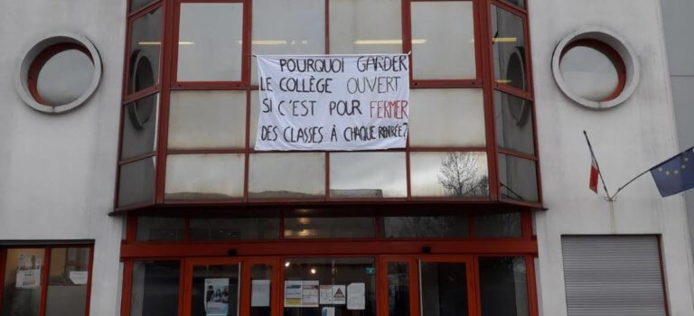 Grève des profs au collège Herriot de Maisons-Alfort