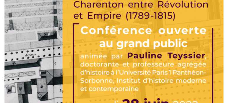 Conférence : “Un hôpital révolutionnaire ? Le traitement de la folie à Charenton entre Révolution et Empire (1789 – 1815)”