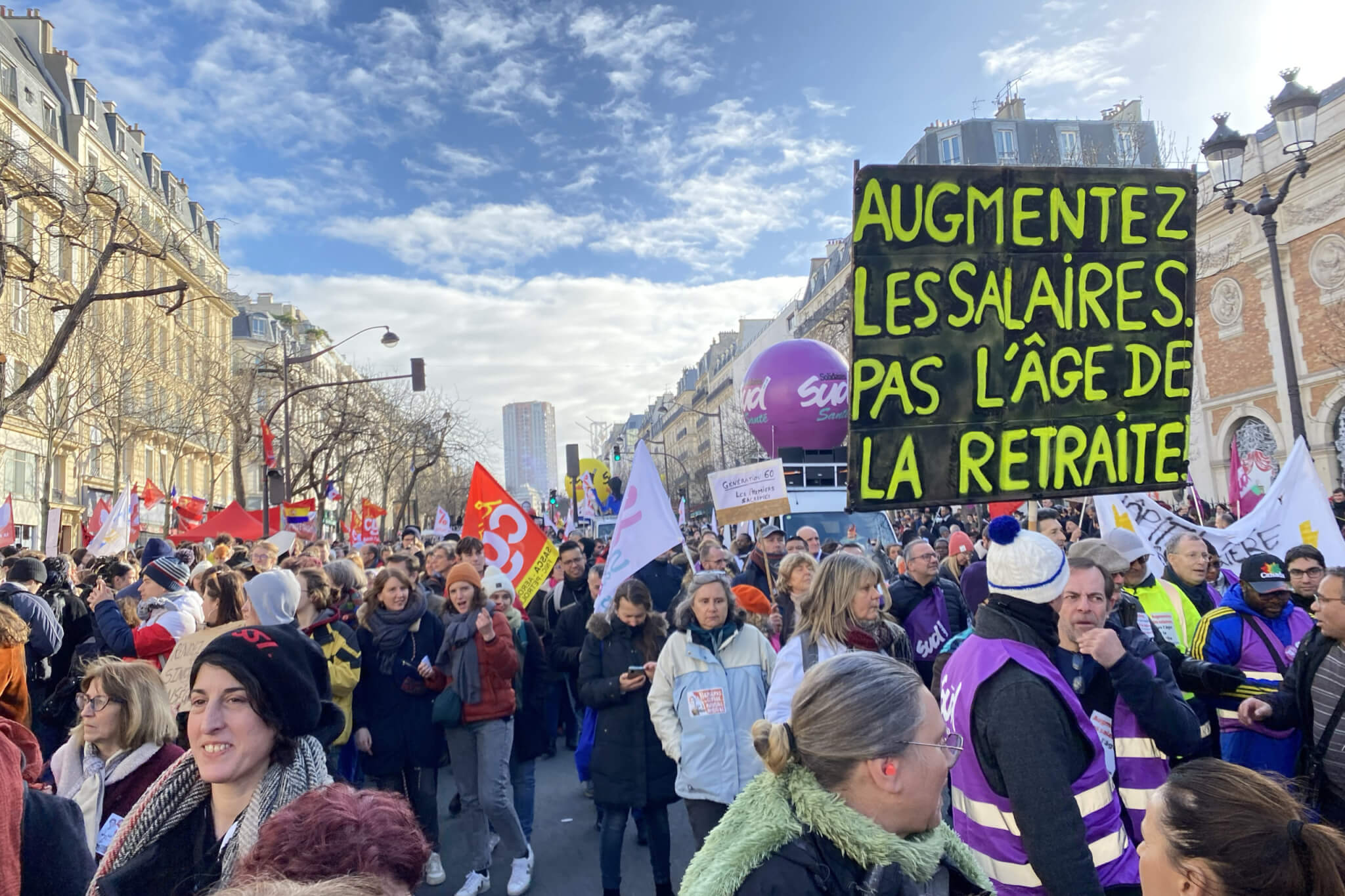 Manifestation contre la réforme des retraites à Paris : participation en chute libre