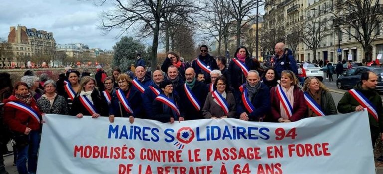 Les maires de gauche du Val-de-Marne appellent à un référendum sur les retraites